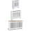 (Medium) Radiator Cover MDF Wood White 7