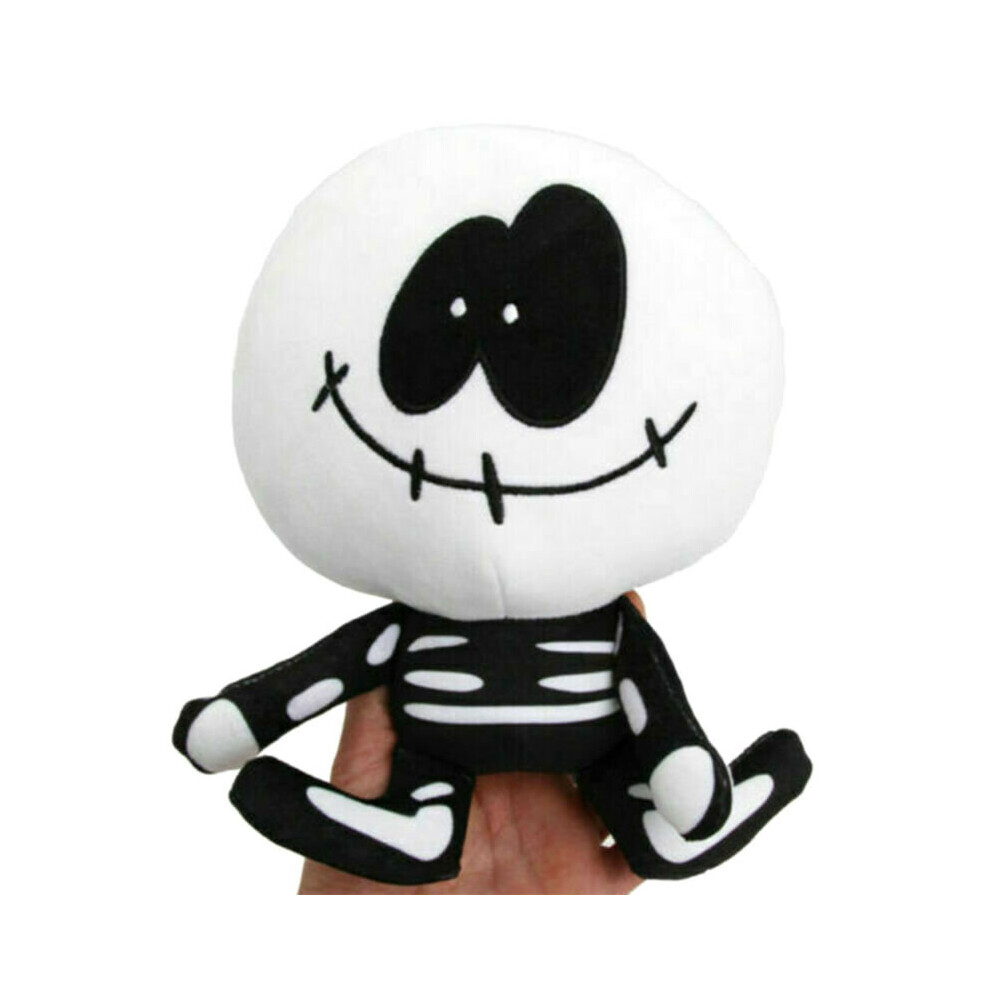 (Skull) Spooky Month Skid and Pump Friday Night Funkin Plush Toy Soft Stuffed Doll