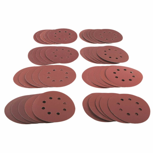 Mixed Grit Circular Sanding Sheet Discs Set 40Pce 125mm  Amtech AM-V4076 1