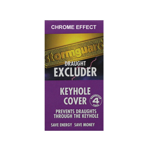 (Chrome) Keyhole Cover Escutcheon Covered Plate Draught Excluder Lock Cover Victorian 1