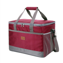(Red) Insulated Cooler Bag for Camping/BBQ - Large 30L