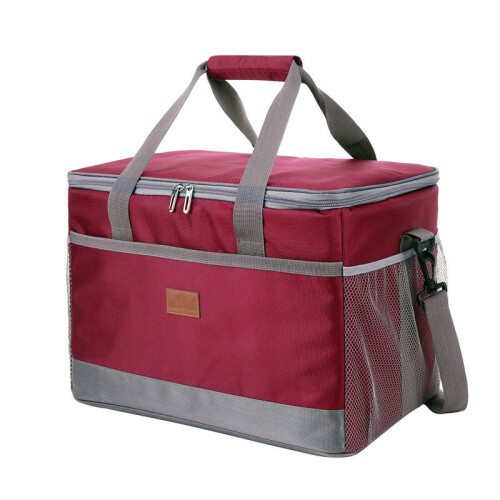 (Red) Insulated Cooler Bag for Camping/BBQ - Large 30L