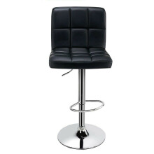 (Black) 2 x PU Leather Swivel Gas Lift Bar Stools Kitchen,Breakfast, Pub Next Day -B109