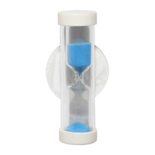 (Blue, 4 Minutes) Hourglass Shower Timer Eco Hot Water Energy Saving or tooth brushing coach, Waterproof 4 or 5 minutes
