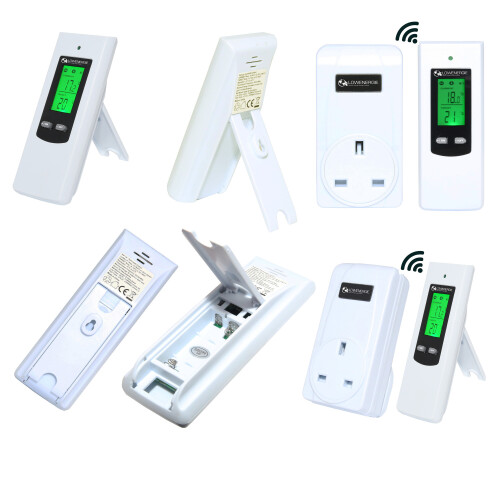 Lowenergie Plug in Heating Thermostat Remote Control Wireless Digital Electric RF Socket