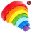 Vinsani Wooden Rainbow Stacker Learning Educational Stacking Toy 7PCS 11