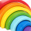 Vinsani Wooden Rainbow Stacker Learning Educational Stacking Toy 7PCS 7