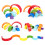 Vinsani Wooden Rainbow Stacker Learning Educational Stacking Toy 7PCS 1