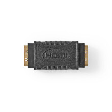 HDMI Adapter | HDMI Buchse | HDMI Buchse | Vergoldet | Gerade | ABS | Schwarz | 1 Stk. | Box