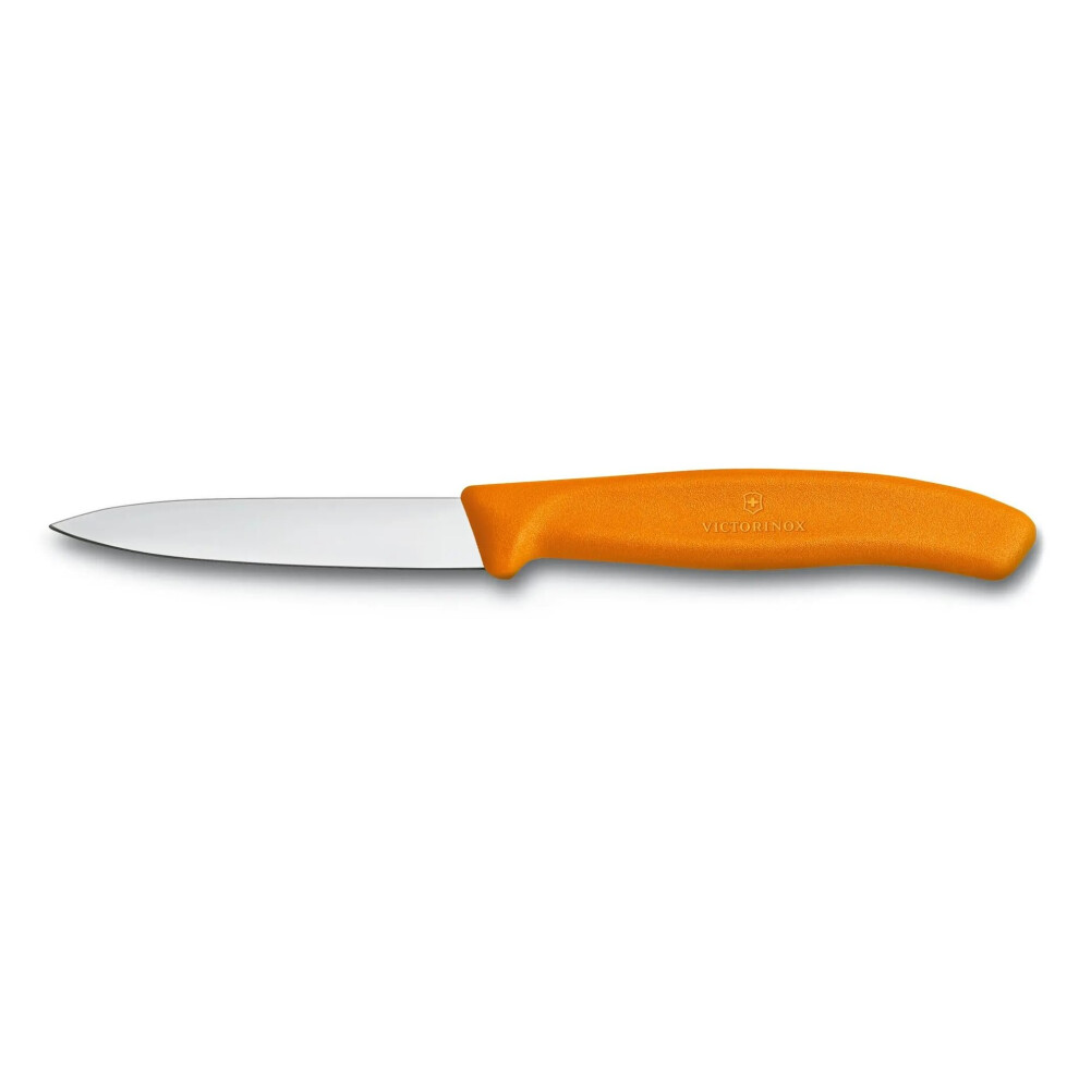 (orange) Victorinox Paring Knife Fresh Colours collection - 8cm pointed - straight blade