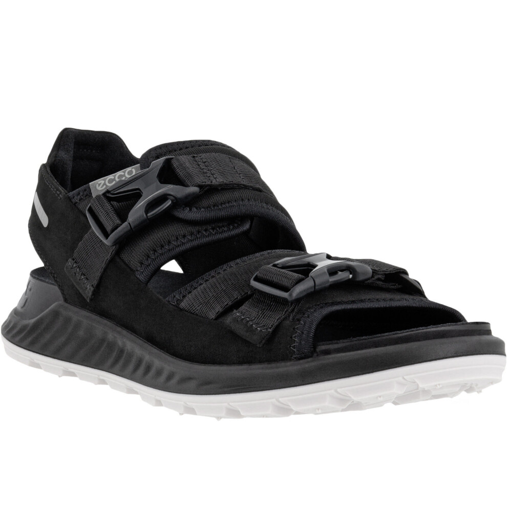 (5-5.5 (38EU) UK, Navy) ECCO Womens Exowrap Adjustable Outdoor Walking Hiking Thongs Sandals - Navy