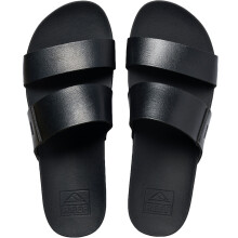 (6 UK, All Black) Reef Womens Cushion Vista Hi Summer Holiday Sliders Slides Sandals