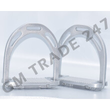 Jinn Stirrups Silver Metallic - Horse Riding Stirrups - Light Weight