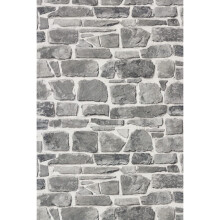 Rasch - Brick Stone Wall Effect - Grey - Luxury Textured Wallpaper 265620