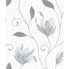 Crown M0852 Synergy Grey Floral Trails Wallpaper
