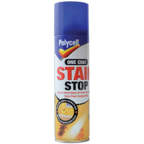 Polycell One Coat Stain Stop Aerosol 250Ml