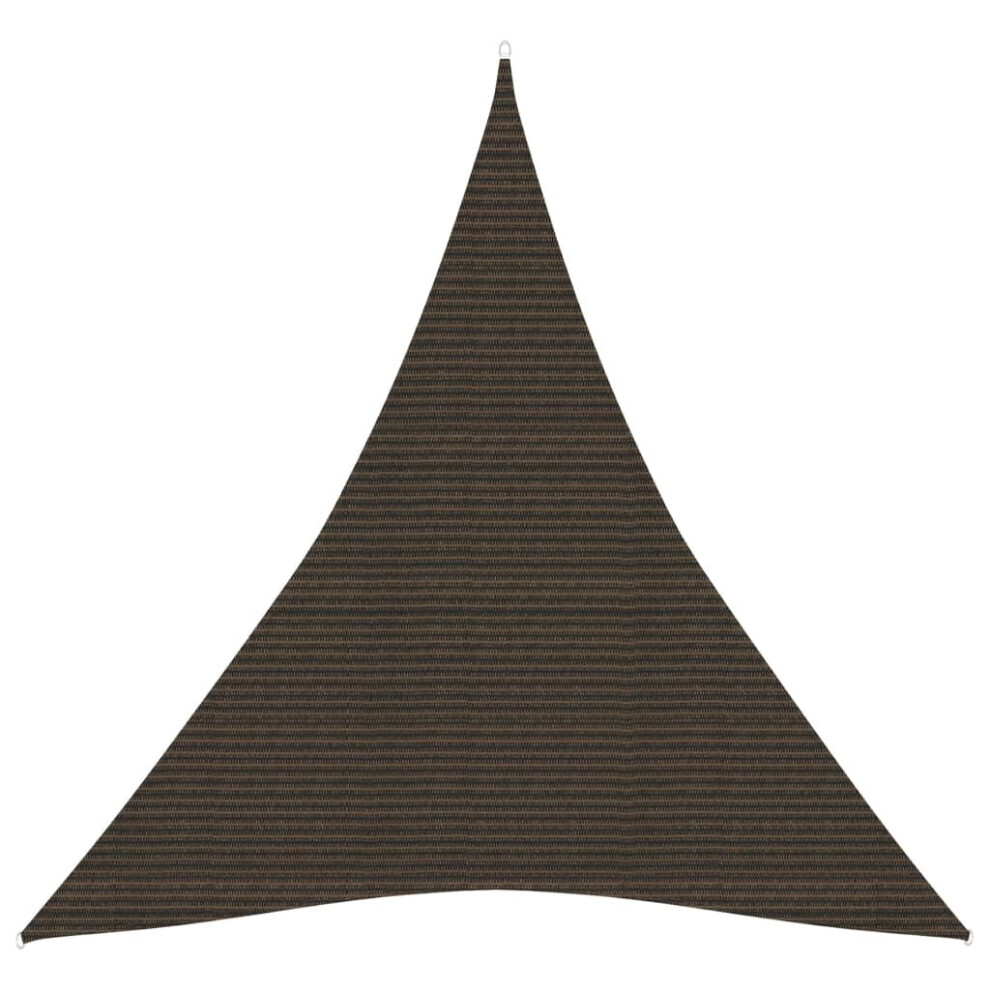 Vidaxl Sunshade Sail 160 G/M² 5X6x6 M Hdpe Sunscreen Patio Shade Canopy Brown