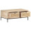 VidaXL vidaXL Solid Mango Wood Coffee Table Natural Cane Accent Desk Living Room 4