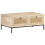VidaXL vidaXL Solid Mango Wood Coffee Table Natural Cane Accent Desk Living Room 11
