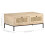 VidaXL vidaXL Solid Mango Wood Coffee Table Natural Cane Accent Desk Living Room 7