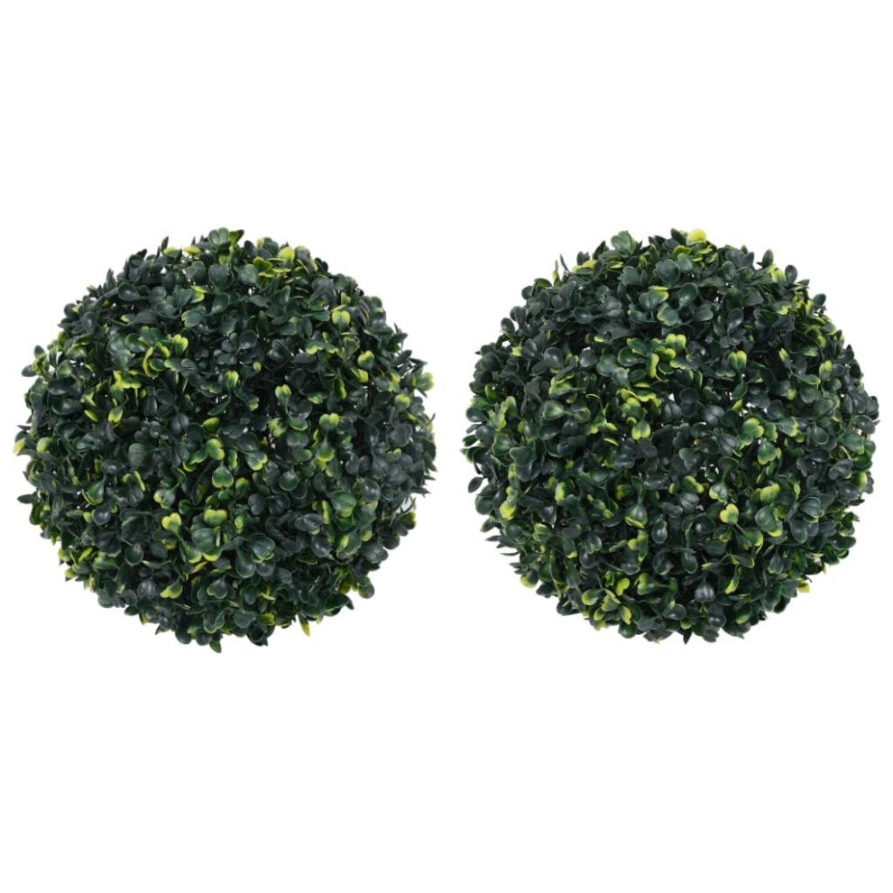 vidaXL 2x Artificial Boxwood Balls 45 cm Floral Hanging Decoration Fake Plant