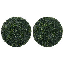 vidaXL 2x Artificial Boxwood Balls 52 cm Floral Hanging Decoration Fake Plant