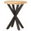 VidaXL vidaXL Solid Mango Wood Side Table with Iron Legs – 48x48x56 cm, Natural Finish 7