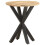 VidaXL vidaXL Solid Mango Wood Side Table with Iron Legs – 48x48x56 cm, Natural Finish 1