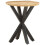VidaXL vidaXL Solid Mango Wood Side Table with Iron Legs – 48x48x56 cm, Natural Finish 9
