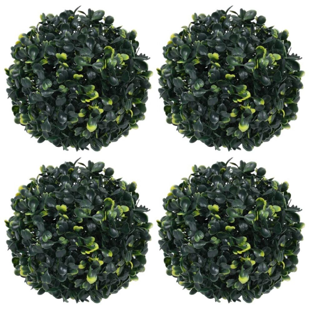 vidaXL 4x Artificial Boxwood Balls 12 cm Floral Hanging Decoration Fake Plant