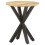 VidaXL vidaXL Solid Mango Wood Side Table with Iron Legs – 48x48x56 cm, Natural Finish 8