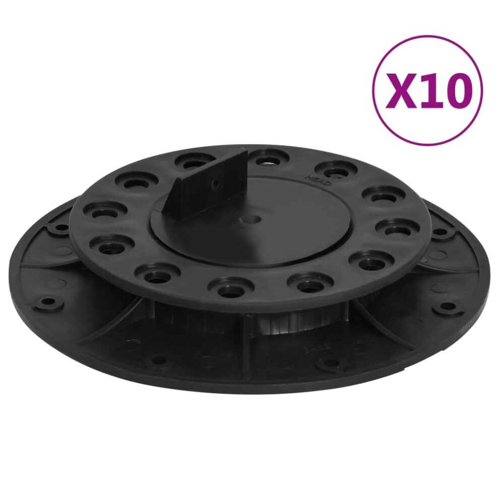 Vidaxl 10X Adjustable Feet For Decking Flooring Support Foot Pedestal Garden