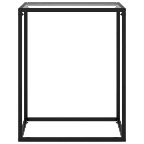 VidaXL vidaXL Console Table Transparent 60x35x75 cm Tempered Glass Side Hall End Desk 1