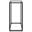 VidaXL vidaXL Console Table Transparent 60x35x75 cm Tempered Glass Side Hall End Desk 3