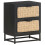 VidaXL vidaXL Solid Mango Wood Bedside Cabinet Wooden Sideboard Storage Nightstand 8