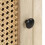 VidaXL vidaXL Solid Mango Wood Bedside Cabinet Natural Cane Storage Nightstand Indoor 3