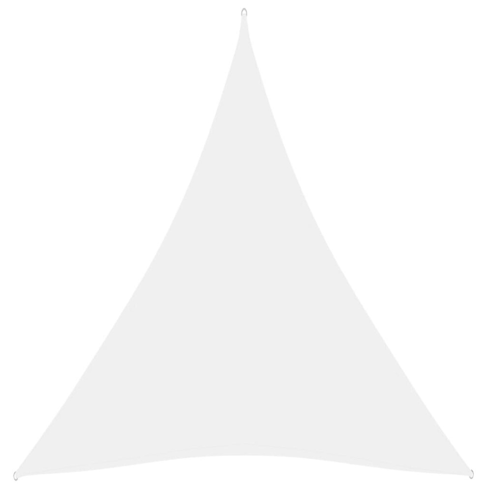 Vidaxl Sunshade Sail Oxford Fabric Triangular 5X7x7 M White