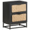 VidaXL vidaXL Solid Mango Wood Bedside Cabinet Wooden Sideboard Storage Nightstand 9