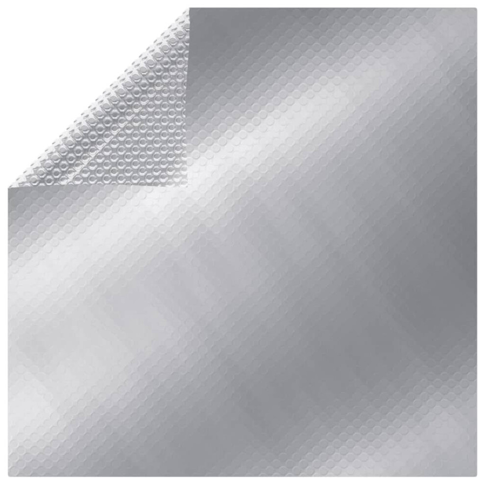 vidaXL Rectangular Pool Cover PE Silver Solar Pond Film Covering Accessory