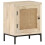 VidaXL vidaXL Solid Mango Wood Bedside Cabinet Natural Cane Storage Nightstand Indoor 8