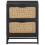 VidaXL vidaXL Solid Mango Wood Bedside Cabinet Wooden Sideboard Storage Nightstand 3
