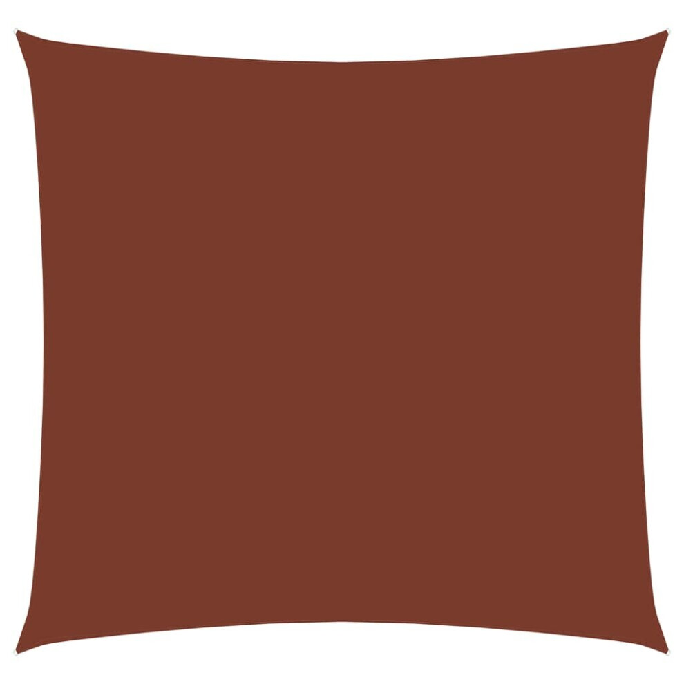 Sunshade Sail Oxford Fabric Square 3x3 m Terracotta