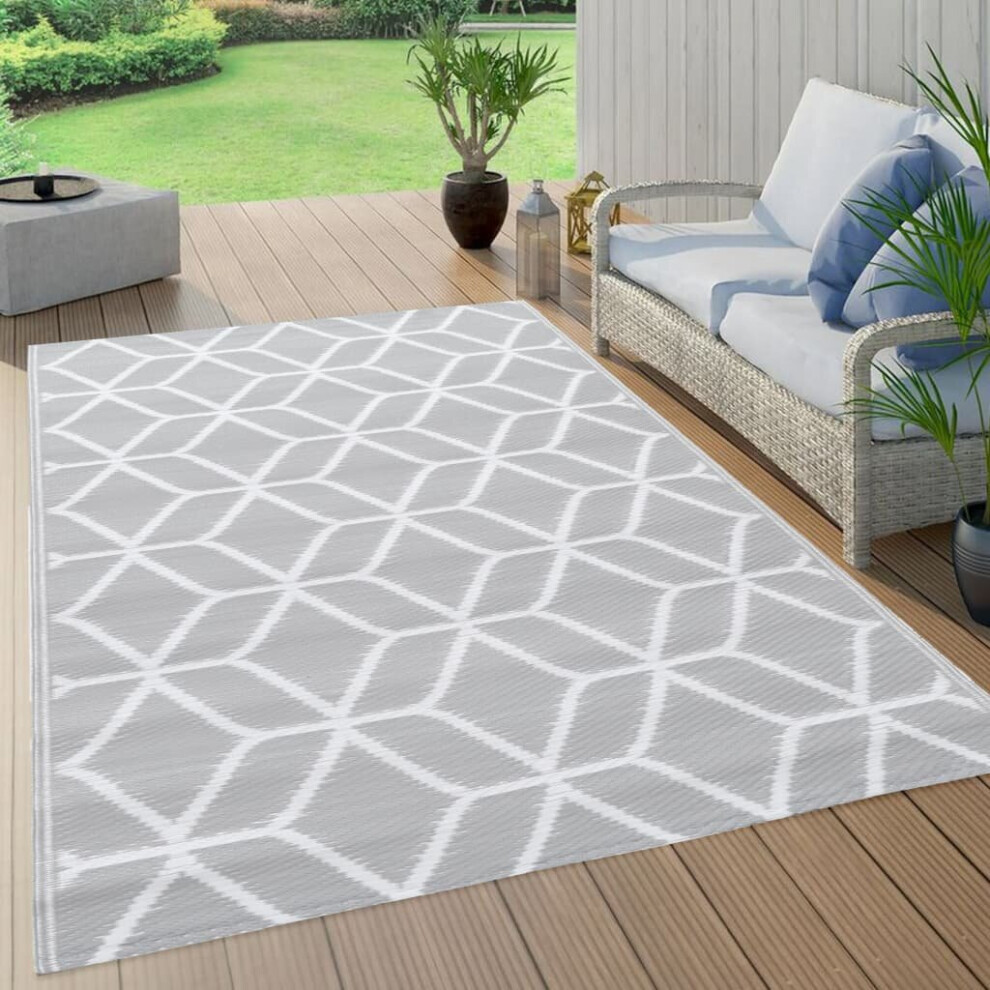 Outdoor Carpet Grey 80x150 cm PP