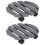 VidaXL vidaXL Pflanzenroller 2 Stk. Grau Ø30x7,5 cm WPC 1
