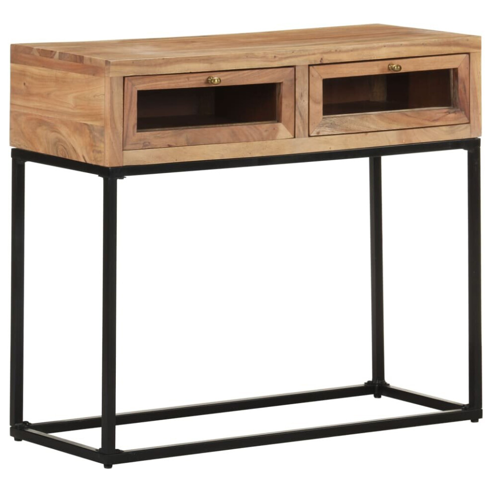vidaXL Solid Acacia Wood Console Table Accent Side Hall End Desk Furniture