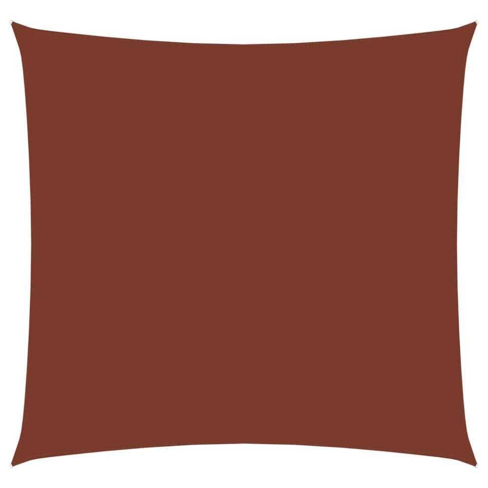Vidaxl Sunshade Sail Oxford Fabric Square 2.5X2.5 M Terracotta Shade Canopy