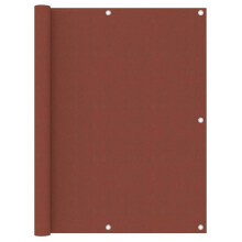 vidaXL Balkon-Sichtschutz Terrakotta-Rot 120x600 cm Oxford-Gewebe
