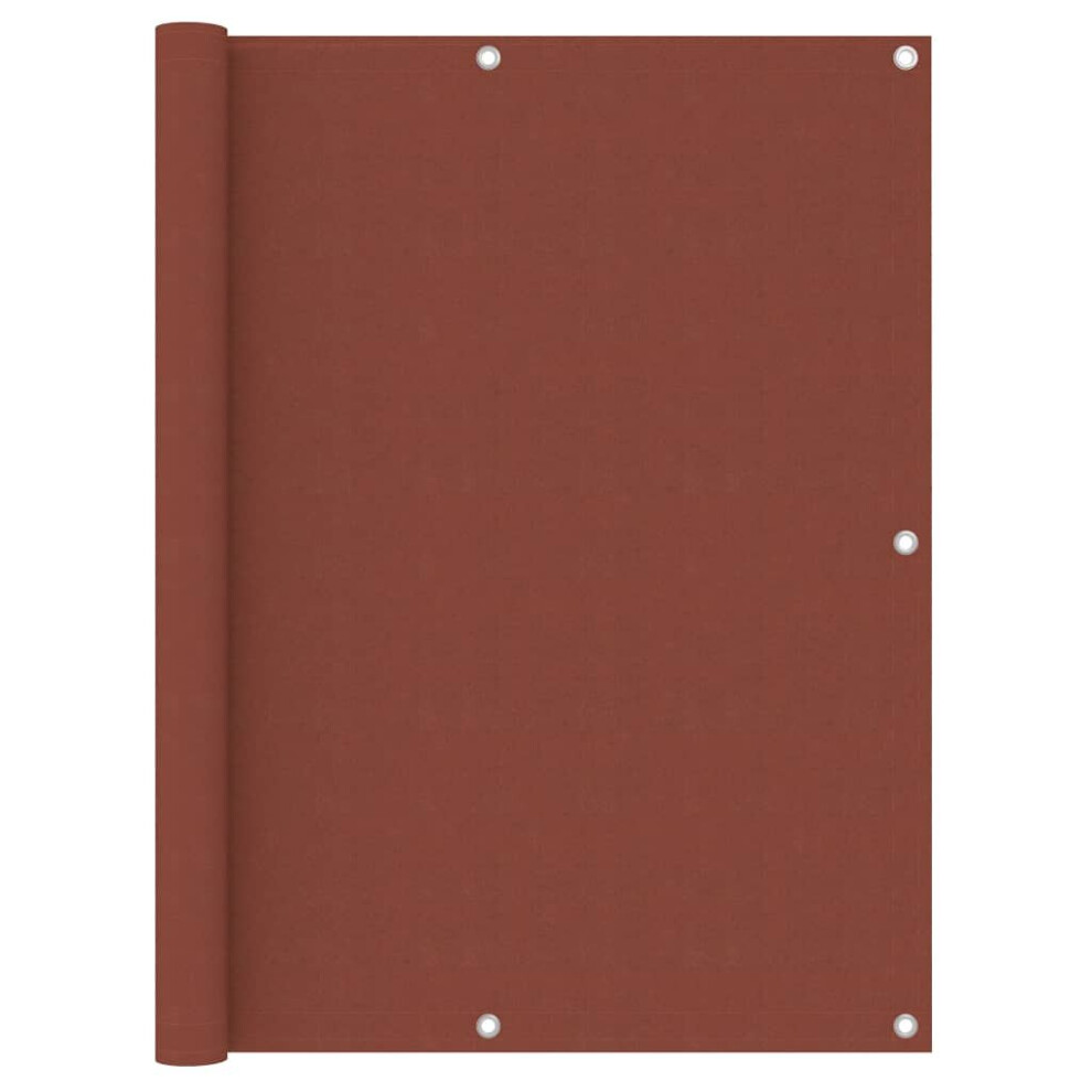 Vidaxl Balcony Screen Terracotta 120X600 Cm Oxford Fabric Protective Privacy