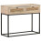 VidaXL vidaXL Solid Mango Wood Console Table Natural Cane Hall Desk for Under Mirror 10