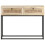 VidaXL vidaXL Solid Mango Wood Console Table Natural Cane Hall Desk for Under Mirror 3